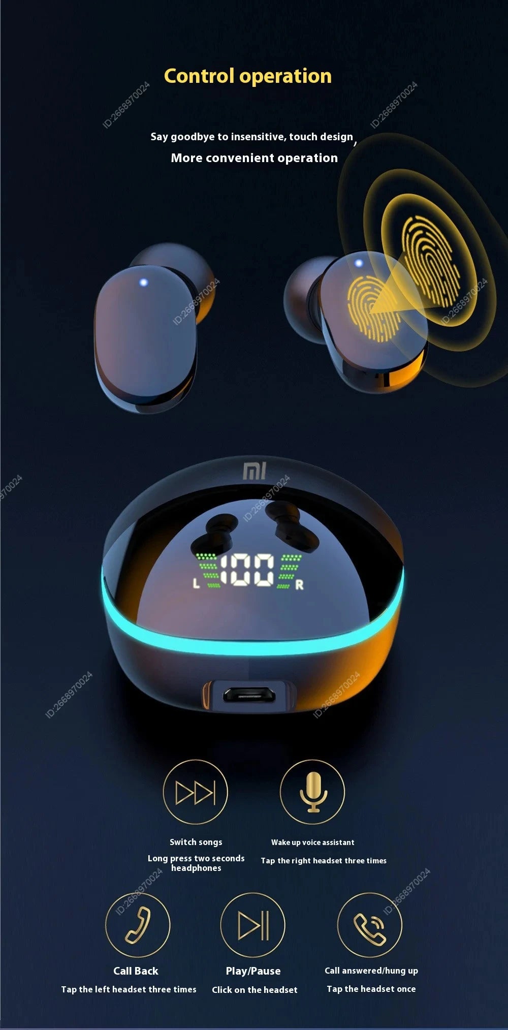 X-Sound Pro G9S Xiaomi – Fones Bluetooth Esportivos à Prova d’Água com Controle por Toque MAIS VENDIDO EM PORTUGAL