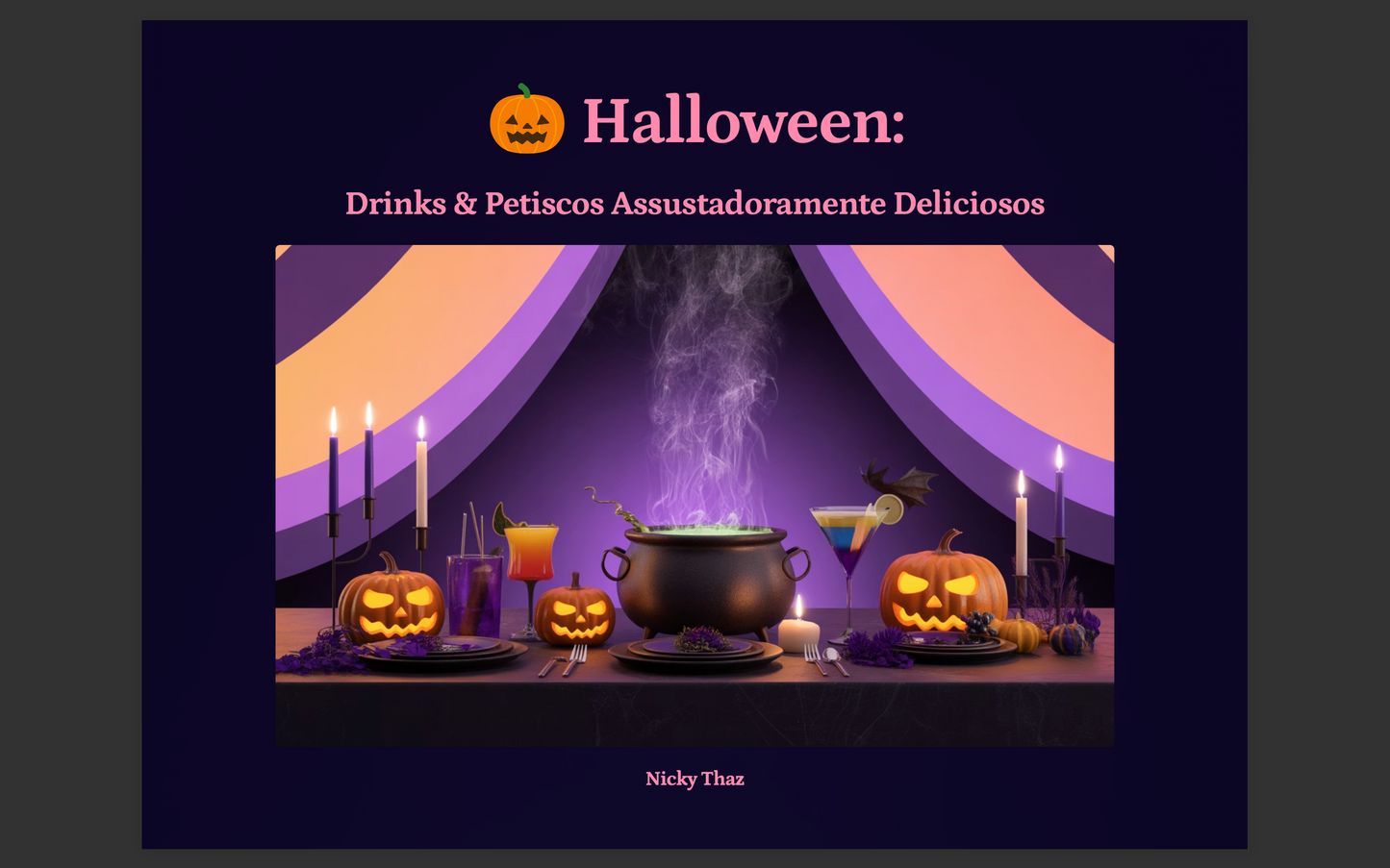 E-book Halloween: Drinks & Petiscos Assustadoramente Deliciosos 🎃 – Surpreenda Seus Convidados de Última Hora!
